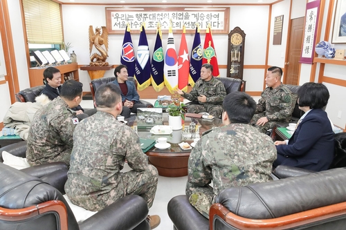 김운남 고양특례시의회 의장 21일 육군 제60보병사단 방문