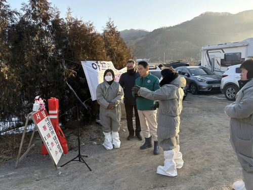 포천시 아프리카돼지열병(ASF) 확진 현장점검