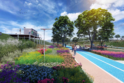 포천시 '포천천 블루웨이' 조감도