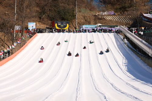 양주시 양주눈꽃축제 눈썰매장