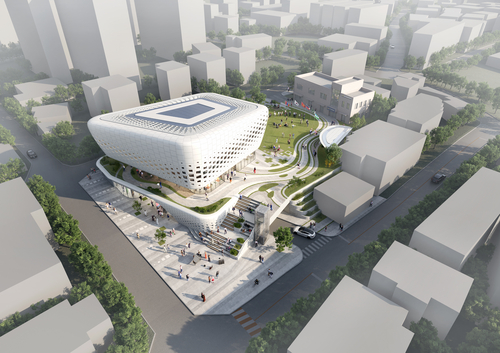 김포시 통진여울복합문화교류센터 조감도