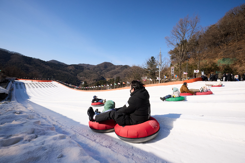 양주시 양주눈꽃축제 눈썰매장
