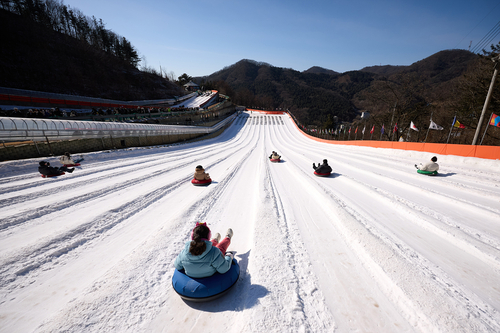 양주시 양주눈꽃축제 눈썰매장