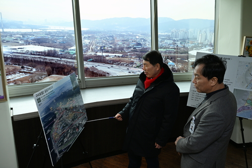 백경현 구리시장 26일 구리토평2 공공주택지구 조성 사업 현장 점검