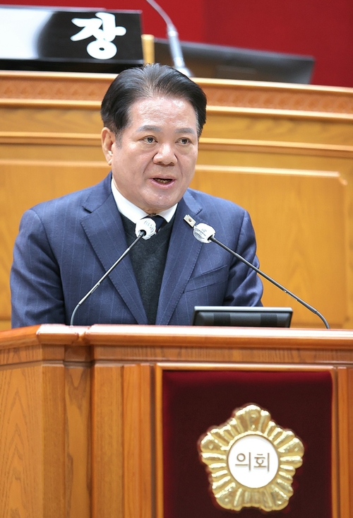 최대호 안양시장 29일 안양시의회 임시회에서 시정연설