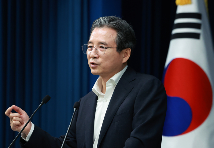 김용범 정책실장, 한미 관세 협상 타결 브리핑