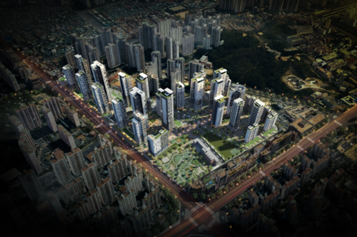 군포시 산본신도시 11구역 조감도