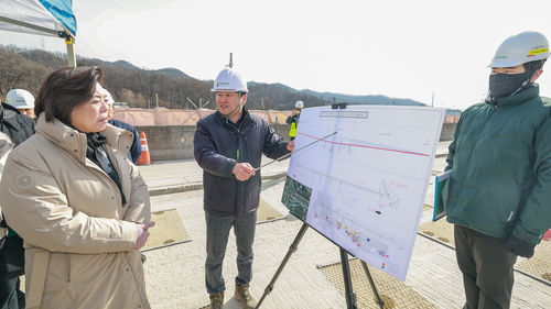 신계용 과천시장 과천고가교 철거 공사 현장 점검