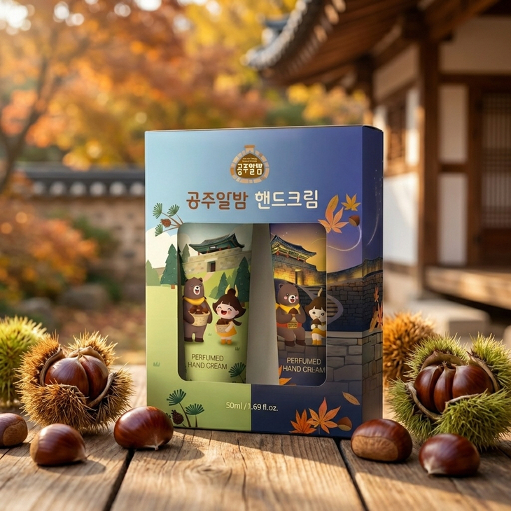 공주 알밤, 식품 넘어 화장품으로…율피 핸드크림 개발