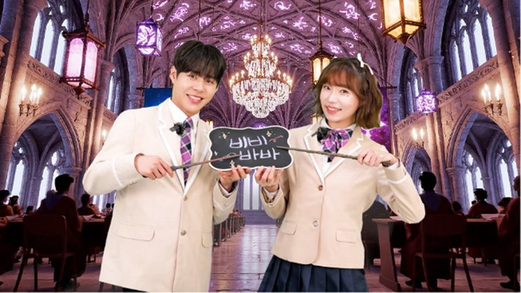 ▲ 바바 역을 맡은 가수 겸 배우 태호(왼쪽)와 비비 역을 맡은 배우 임이지(사진=플로르방송제작사)