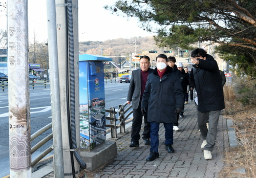 백경현 구리시장 3일 동구릉 역사거리 조성  현장 방문