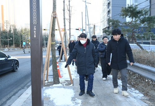 백경현 구리시장 3일 동구릉 역사거리 조성  현장 방문