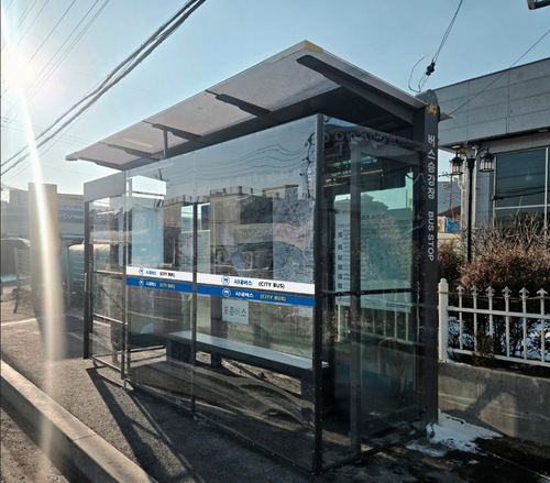 포천시 버스승강장 방풍막 설치