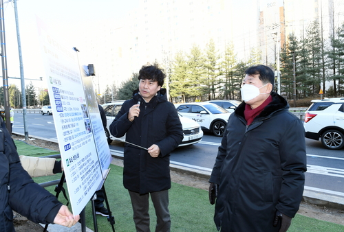백경현 구리시장 3일 동구릉 역사거리 조성  현장 방문