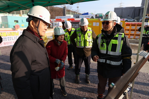 김성제 의왕시장 3일 인동선-경강선 공사현장 안전 점검