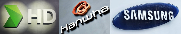 HD현대·한화·삼성 CI. 사진=박규빈 기자