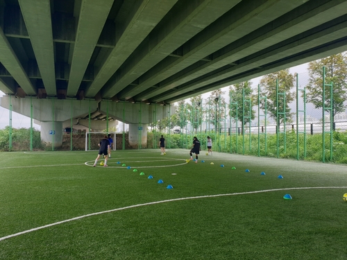 국도39호선 고가 하부(고양특례시 대장동)에 조성된 스포츠콤플렉스