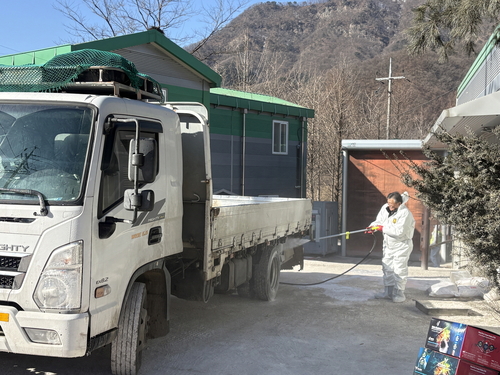 포천시 7일 아프리카돼지열병(ASF) 초동 방역-현장