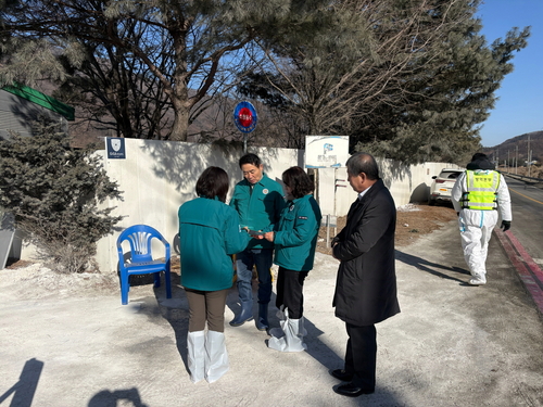 포천시 7일 아프리카돼지열병(ASF) 초동 방역-현장