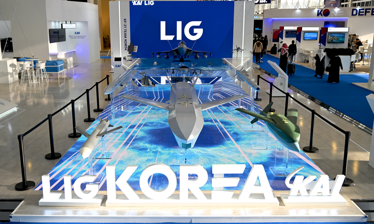 사우디 'WDS 2026' 전시회 LIG넥스원 부스 전경. 사진=LIG넥스원 제공