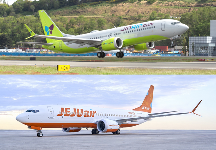 진에어·제주항공 737-8. 사진=각 사 제공