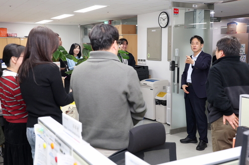 이동환 고양특례시장 설 연휴 앞두고 13일 부서 격려 방문