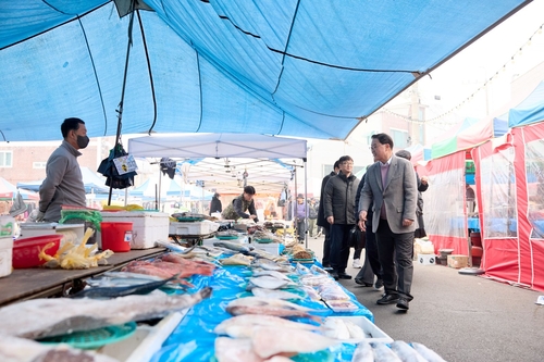 강수현 양주시장 14일 전통시장과 치안-소방-의료 현장 점검