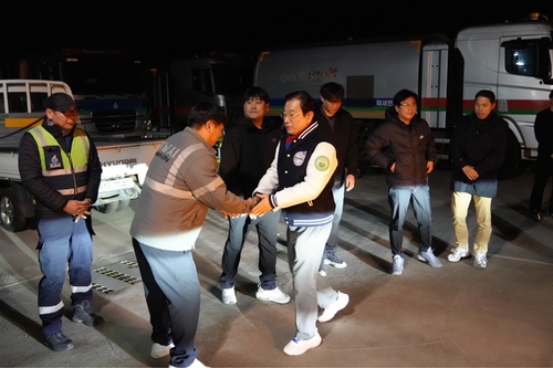 이현재 하남시장 16일 새벽 생활폐기물 적환장 격려 방문