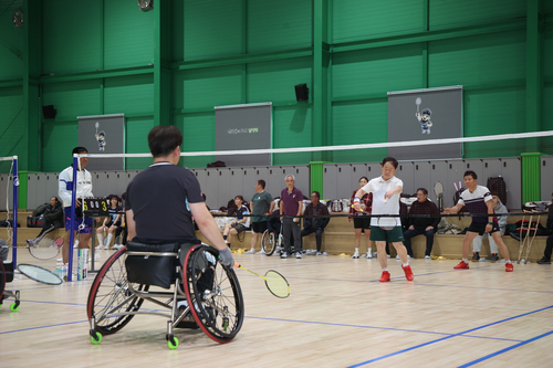 주광덕 남양주시장 설 연휴 마지막 날인 18일 풍양배드민턴장 방문