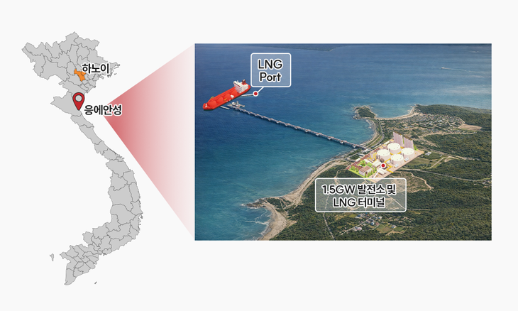 베트남 응에안성 뀐랍 LNG발전
