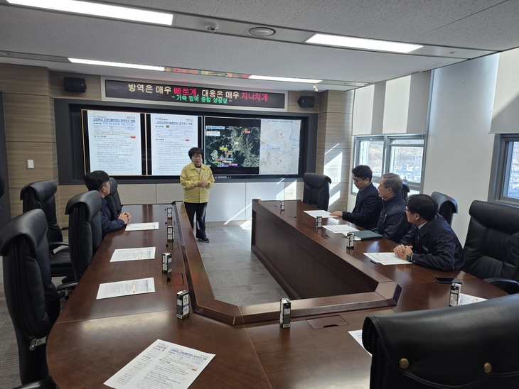 경북농협, 도청 가축 전염병 방역상황실 격려 방문