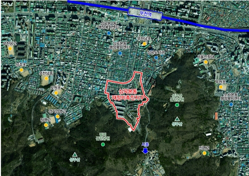 부천시 심곡본동 재정비촉진지구 위치도