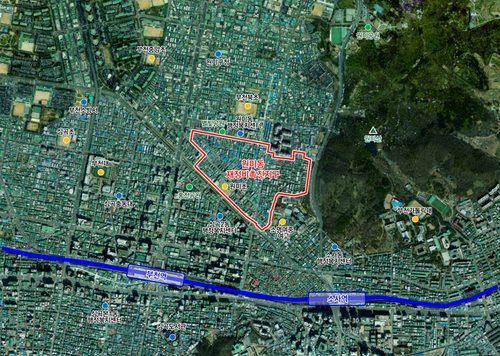 부천시 원미동 재정비촉진지구 위치도