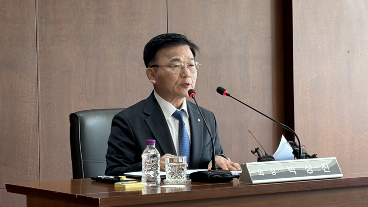 박상진 산업은행 회장. 사진=박경현 기자.