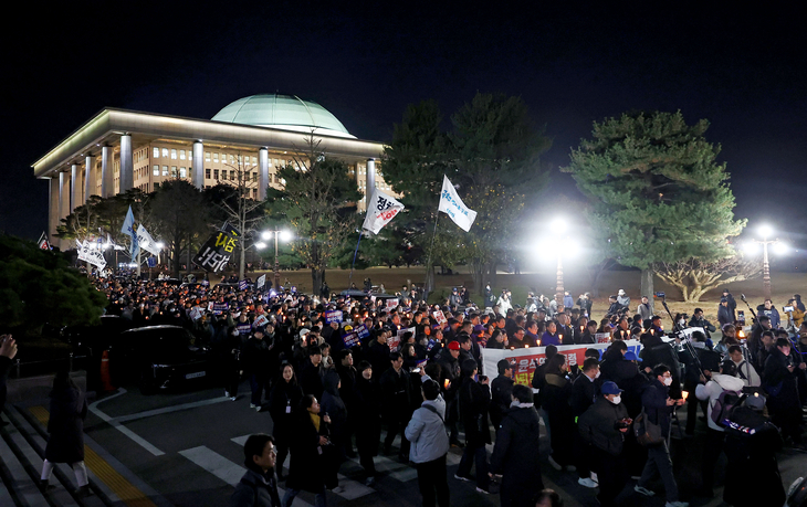 계엄 막은 韓 시민, 노벨평화상 후보로 추천됐다