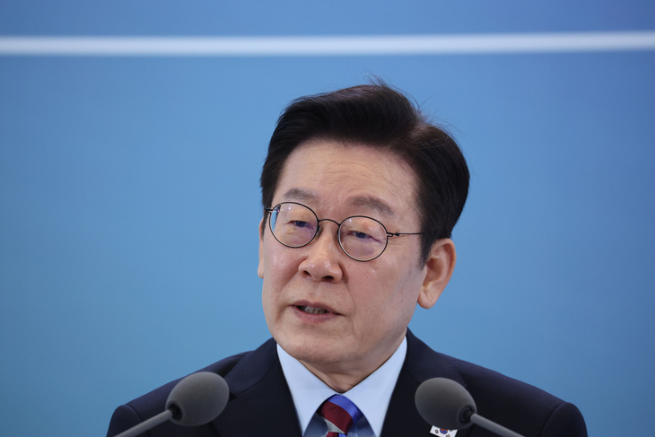 경남 타운홀미팅, 발언하는 이재명 대통령