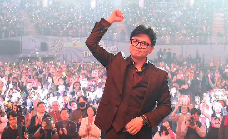 토크콘서트 입장하는 한동훈 전 대표