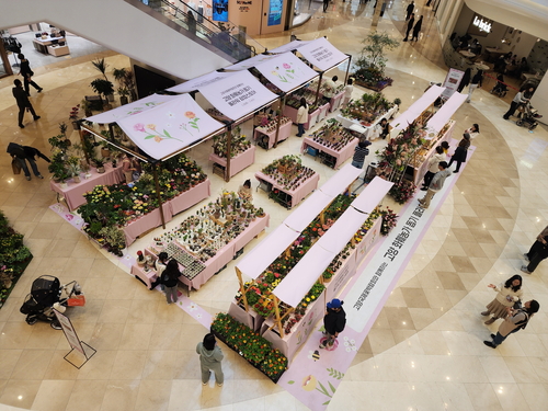 '고양 화훼농가 돕기 플라워 팝업스토어'전경