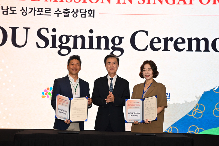 김태흠, 싱가포르서 '충남 세일즈'…도내 기업 수출 판로 확대