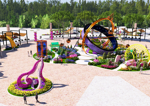 2026고양국제꽃박람회 시간여행자의 정원 조감도