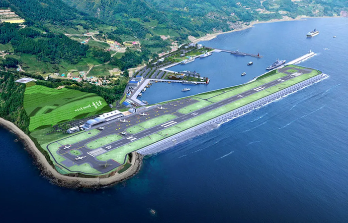 울릉공항 조감도. 사진=한국공항공사 제공