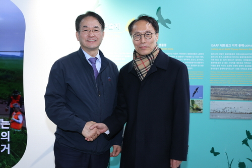 이동환 고양특례시장-이승환 한강유역환경청장(오른쪽) 9일 면담