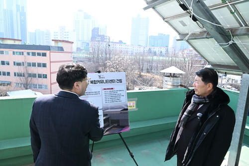 백경현 구리시장 10일 인창동 복합커뮤니티센터 건립 보고 청취