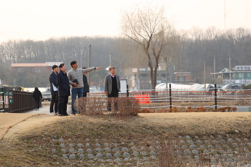 김성제 의왕시장 11일 왕송호수공원 일대 시설 현장 점검