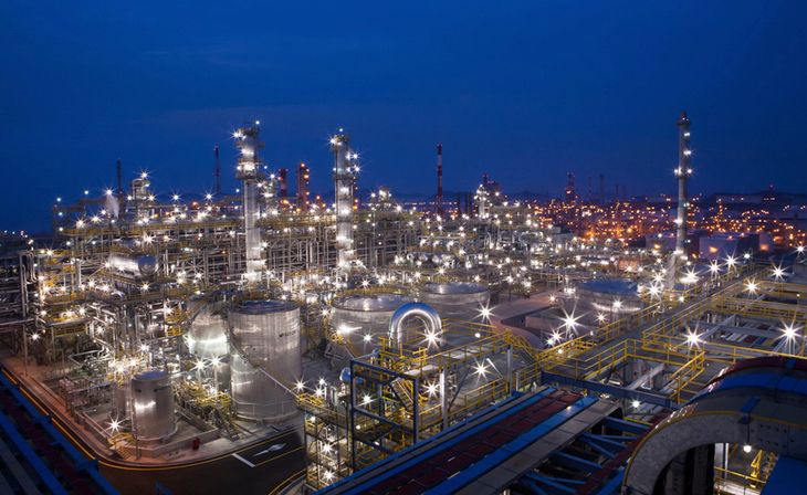 서산 대산석유화학산업단지 전경