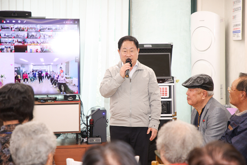 주광덕 남양주시장 24일 다산2동 11통 경로당 방문