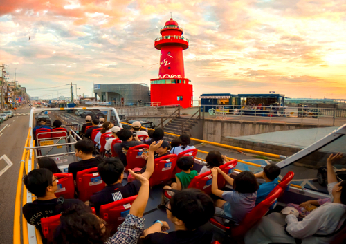 시흥시 시흥시티투어 2층 버스 운행 현장