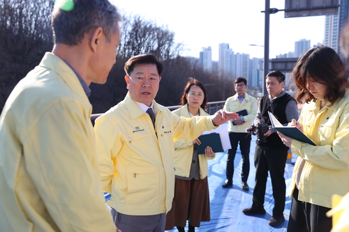 박승원 광명시장 13일 충훈대교 들러 안전 관리 점검