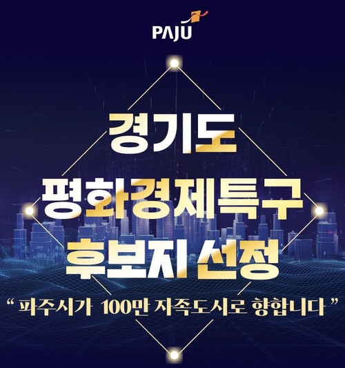 파주시 경기도 평화경제특구 후보지 선정 배너