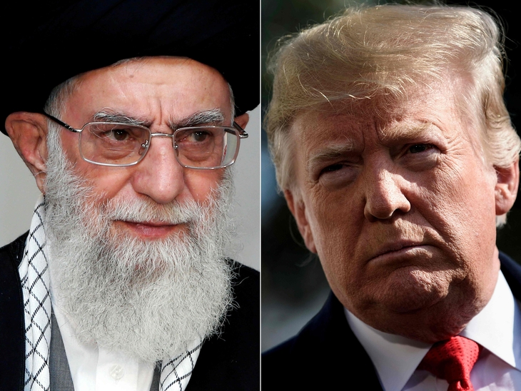 COMBO-US-IRAN-KHAMENEI-POLITICS-TRUMP